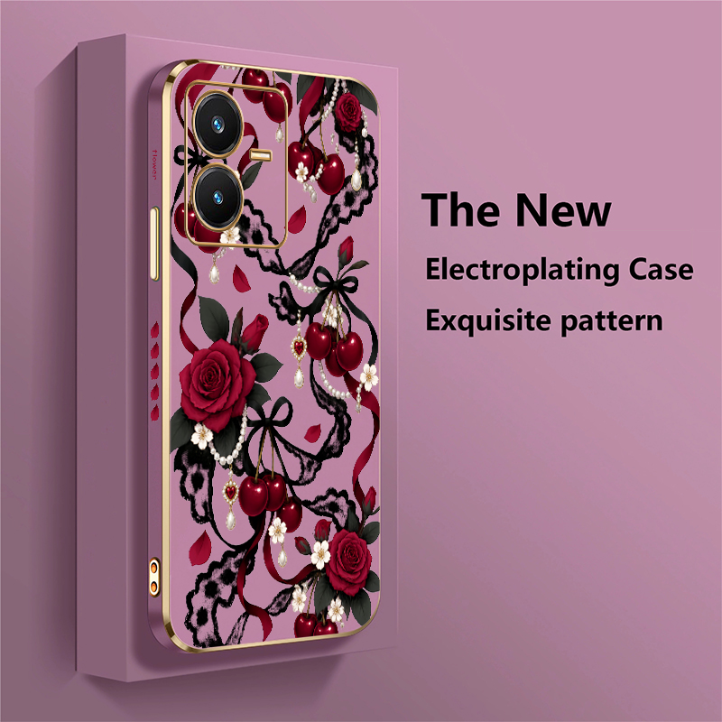 Rose Print Case For Vivo Y28 S - Vivo Y28 review and price